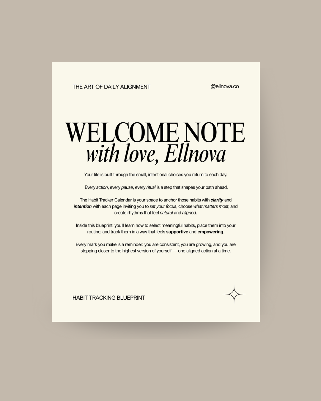 Habit Tracker Blueprint