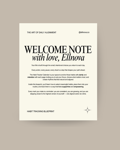 Habit Tracker Blueprint